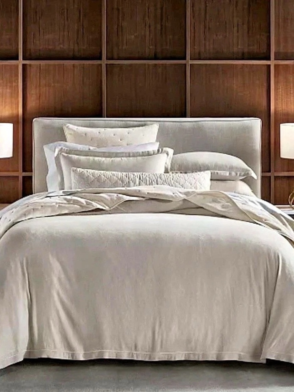 Hotel Collection Linen Modal 3-Piece Comforter Set Gray